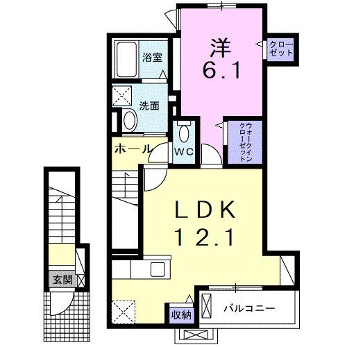リアン・ラポール　輝（かがやき（202） 間取り図画像