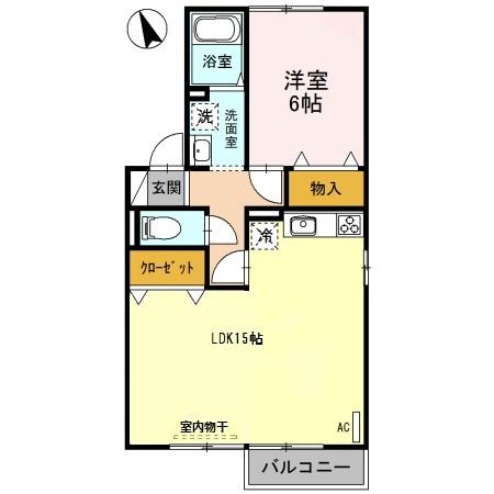 エメラルド（201） 間取り図画像