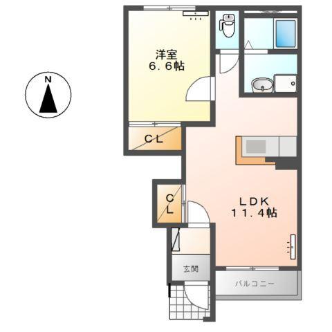クレストール 間取り図画像