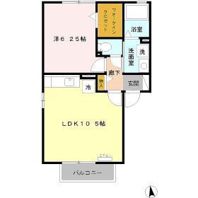 カルチェ　Ⅵ（201） 間取り図画像