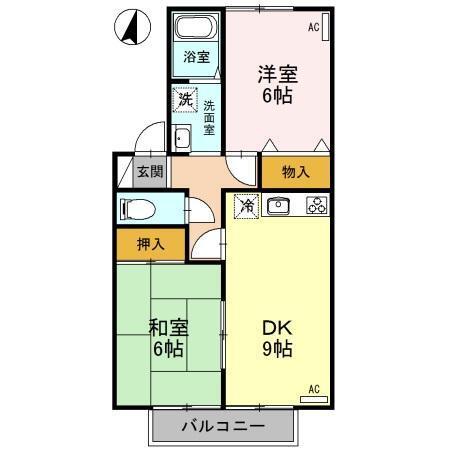 アモールＫＡＺＡＭＡ（202） 間取り図画像