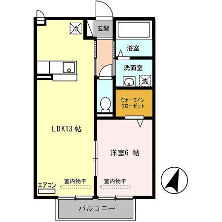 オークガーデン Ｍ（203） 間取り図画像