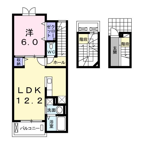 アルコバレノ（304） 間取り図画像