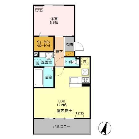 オランジュ　Ｂ（105） 間取り図画像