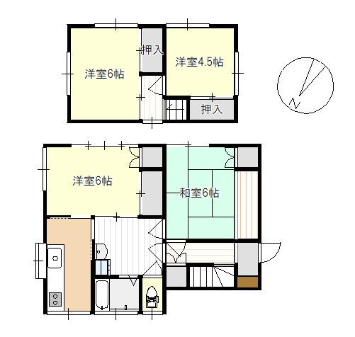 小川町飯田230-15　戸建て貸家 間取り図画像