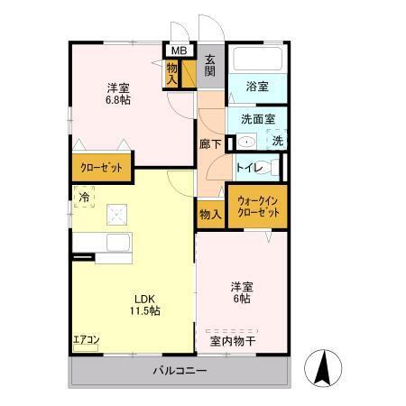 リーベン（105） 間取り図画像