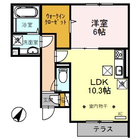 コート・シャルマンＫ（102） 間取り図画像
