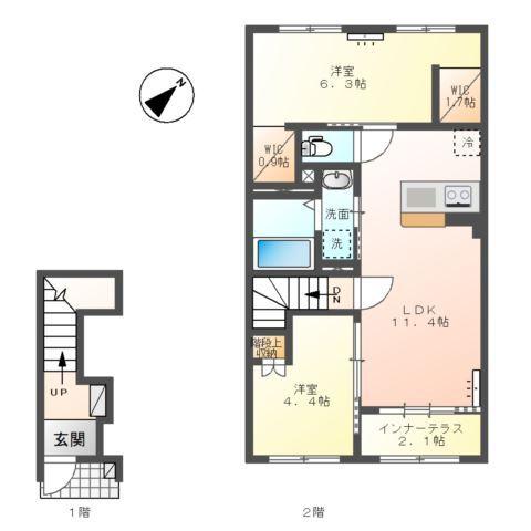 サングレイス 間取り図画像