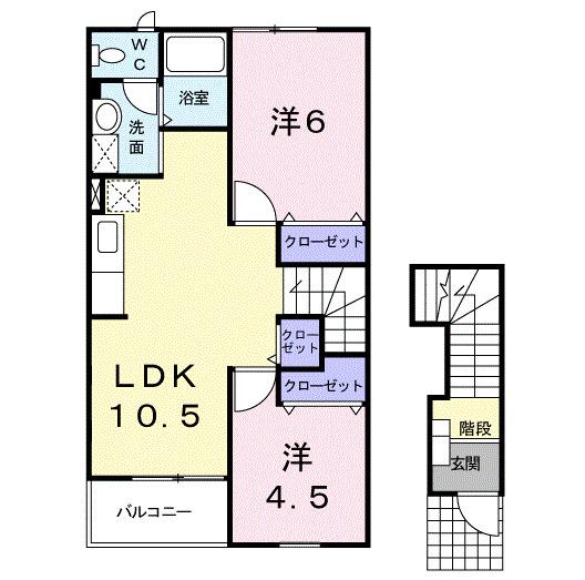 ベルベデュエル（202） 間取り図画像