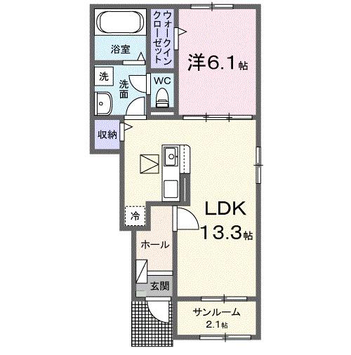 ヒュッゲⅢ（103） 間取り図画像