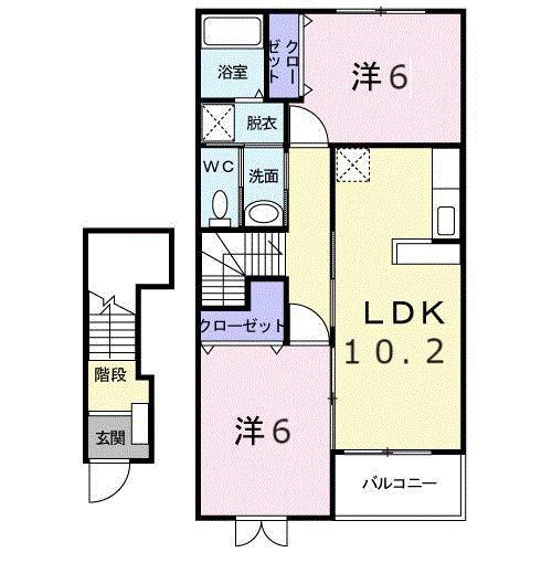 セントリスツ　オーク（203） 間取り図画像