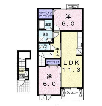 ゴレアドールⅡ（202） 間取り図画像