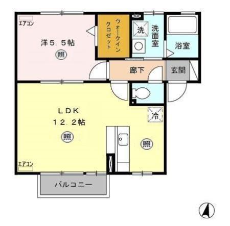 ルミエール(毛呂山)（203） 間取り図画像