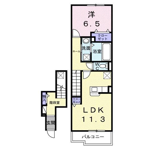 プラシードⅡ（204） 間取り図画像