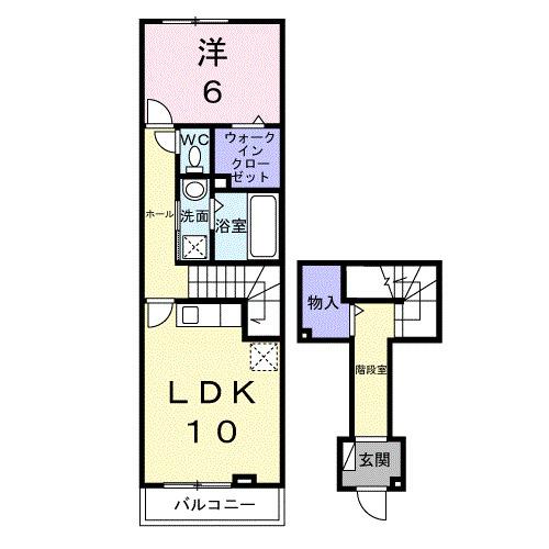 プラシードⅡ（203） 間取り図画像