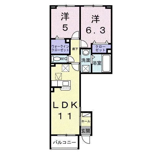 プラシードⅡ（104） 間取り図画像