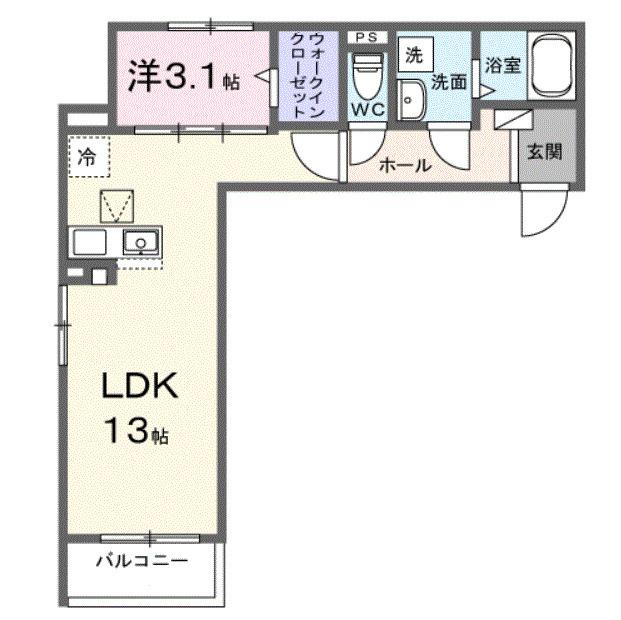 ヒカルサ熊谷ウエスト（302） 間取り図画像