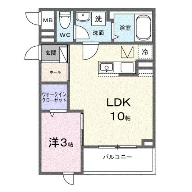 ヒカルサ熊谷ウエスト（104） 間取り図画像