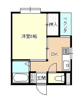 パピヨン坂戸（105） 間取り図画像