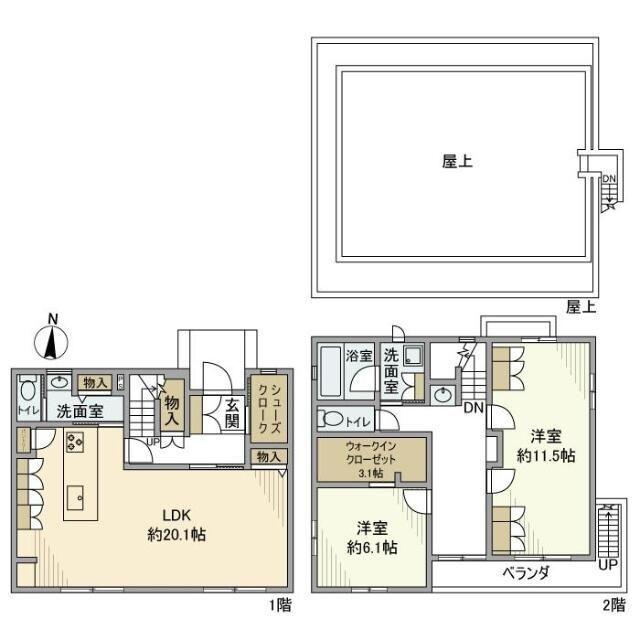 高坂戸建（0） 間取り図画像