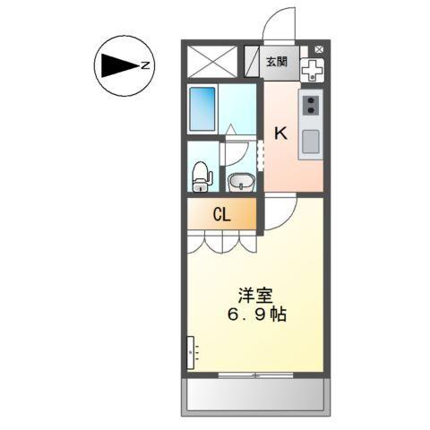 メゾングラース 間取り図画像