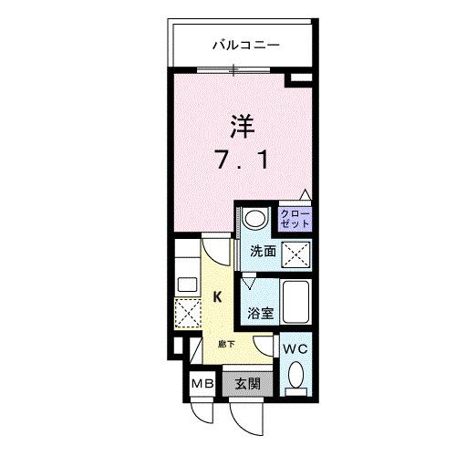 ライズ脇田町　Ａ館（302） 間取り図画像