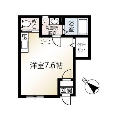 MQuarto若葉Ⅱ（103） 間取り図画像