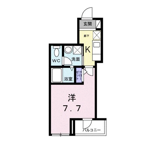 ライズ脇田町　Ａ館（404） 間取り図画像