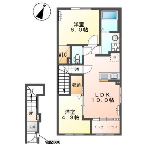 東松山市山崎町アパートⅤ期新築工事 間取り図画像