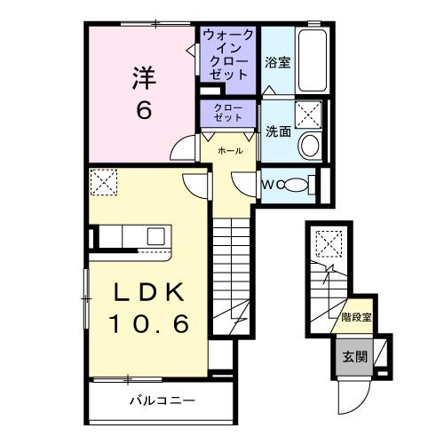 メゾン　二十二夜（201） 間取り図画像