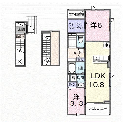 アルソーレ（301） 間取り図画像