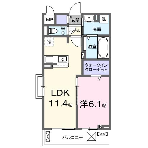 ヒカルサ熊谷久下ウエスト（305） 間取り図画像