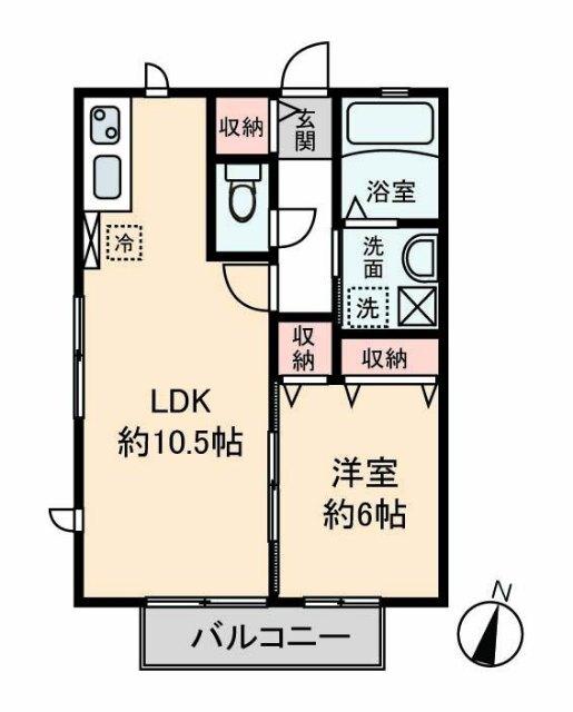 エクセルコート（202） 間取り図画像