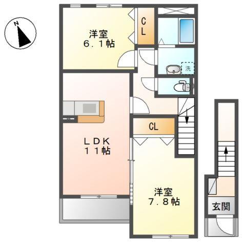 ミルキーウェイⅢ 間取り図画像