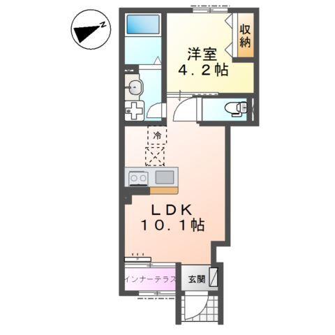 坂戸市薬師町　アパート新築工事 間取り図画像