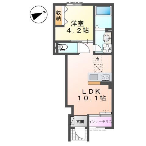坂戸市薬師町　アパート新築工事 間取り図画像