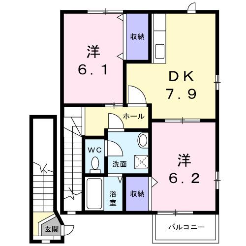 プロムナードつきのわ（203） 間取り図画像