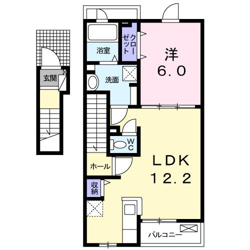 ヒュッゲ　Ⅱ（202） 間取り図画像