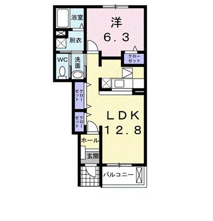 メゾン　フローラル（101） 間取り図画像