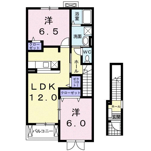 プラシード（203） 間取り図画像