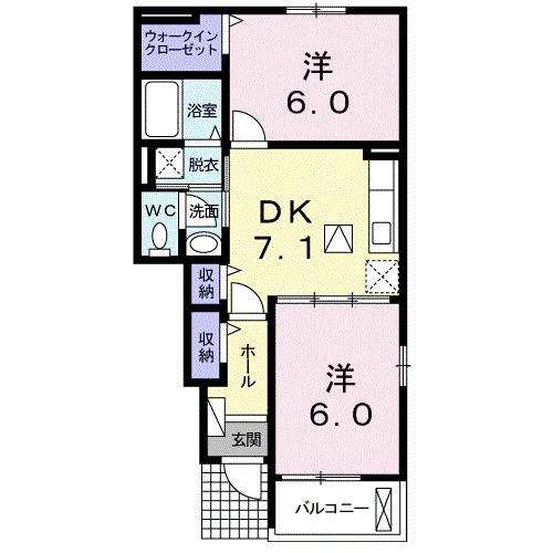 エスポワール　カーサ（103） 間取り図画像