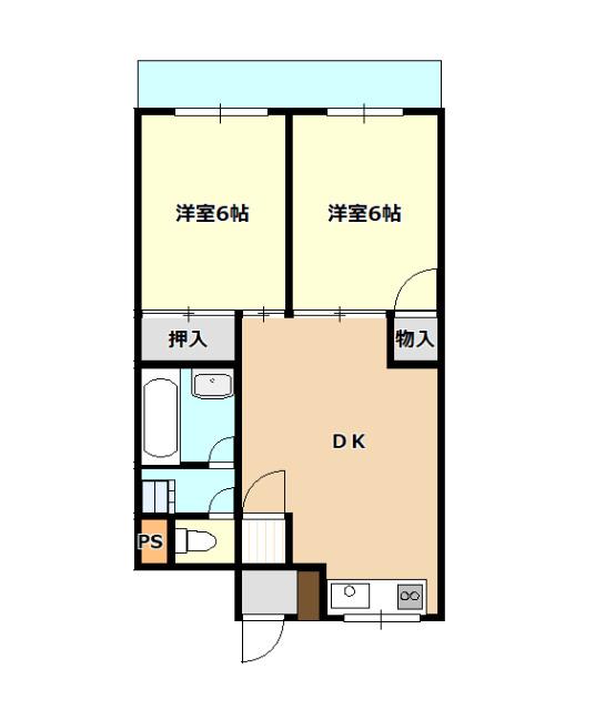 東松山マンション（306） 間取り図画像