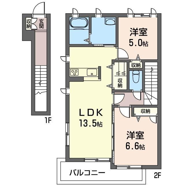 SaidenⅡ　シャーメゾン（203） 間取り図画像