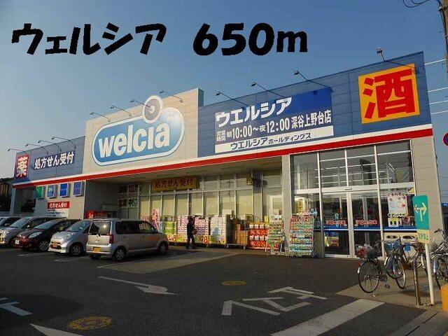 ウェルシア 上野台店：650m