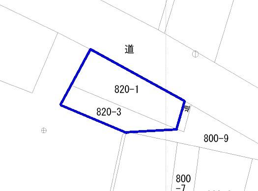 小川町　勝呂土地約71坪 区画図