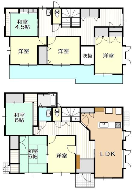 滑川町羽尾　中古戸建 間取り図画像