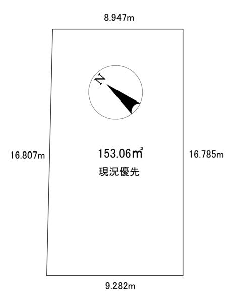 天白区天白町八事売土地 区画図