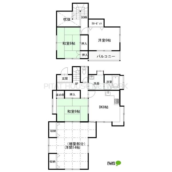 二階建ての間取り