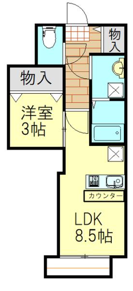Pura Vida（101） 間取り図画像
