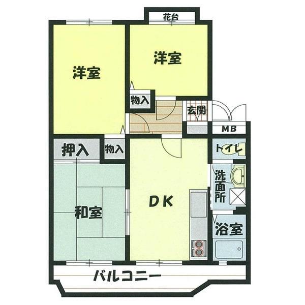 アメニティーふじみ野（102） 間取り図画像